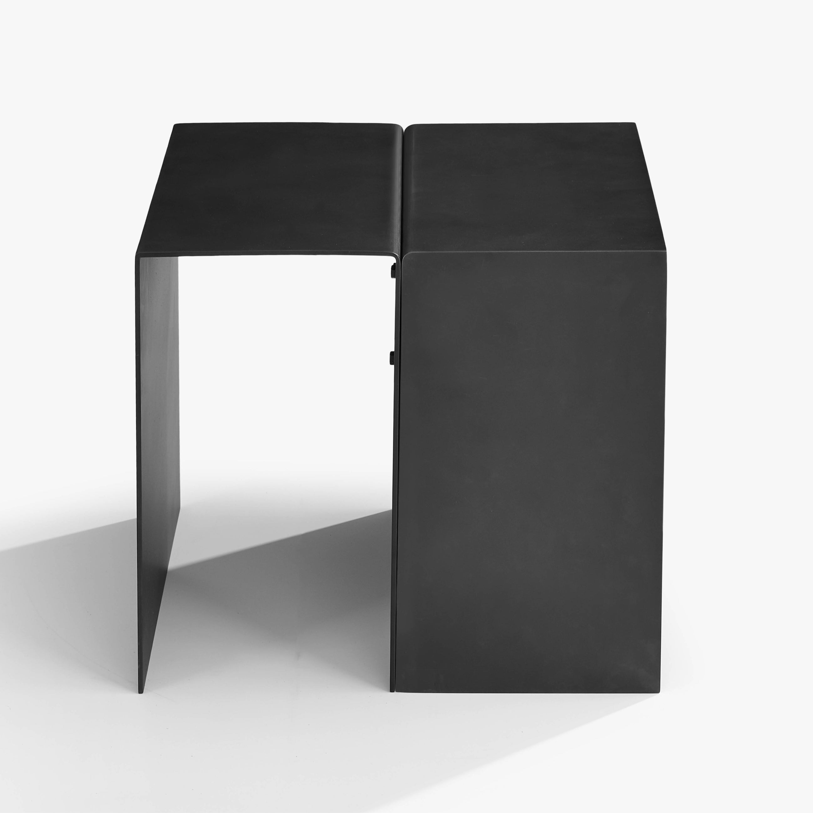 EIRA Occasional Side Table | U Shaped + Open Side