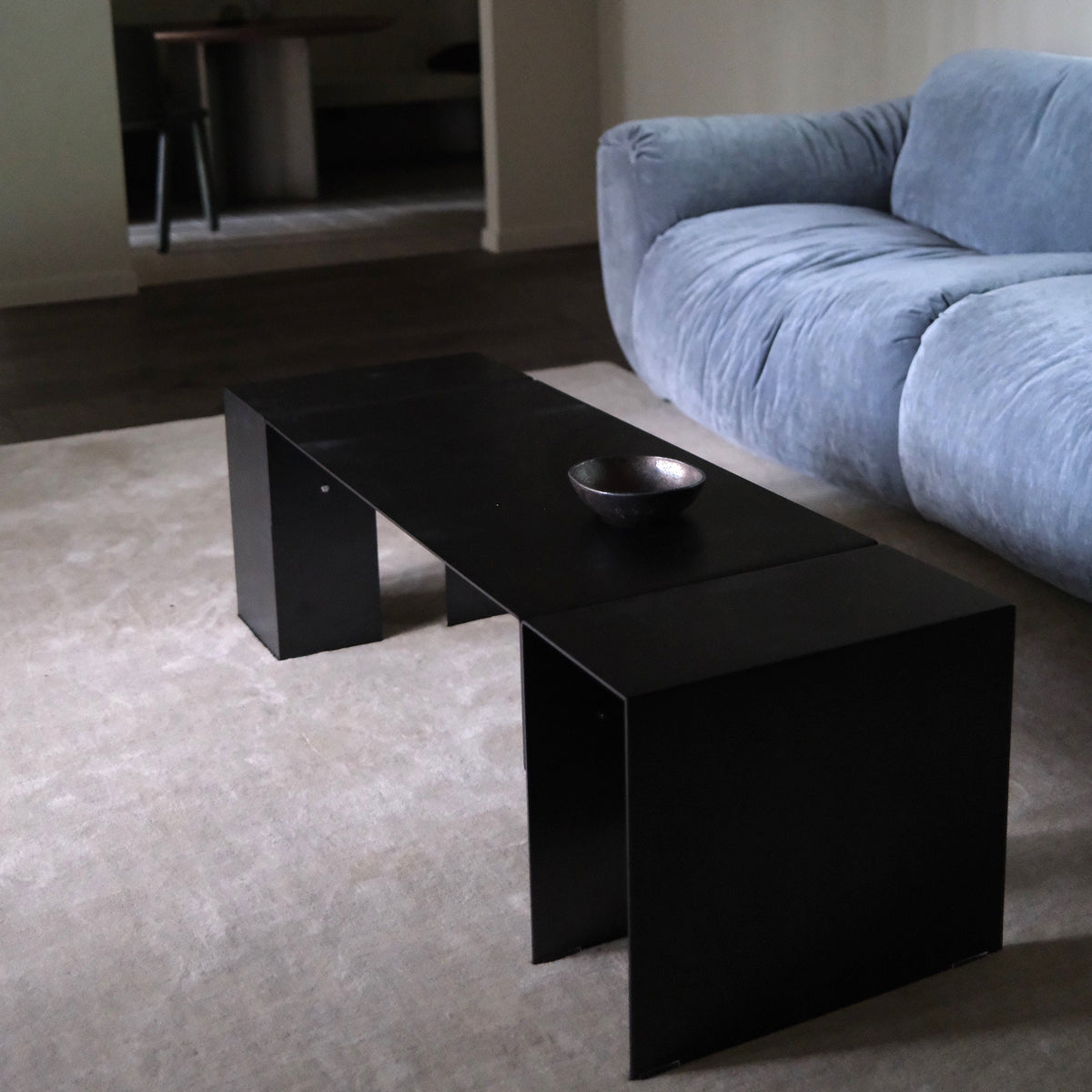 EIRA Occasional Coffee Table | U-Shape + Open Side | Small