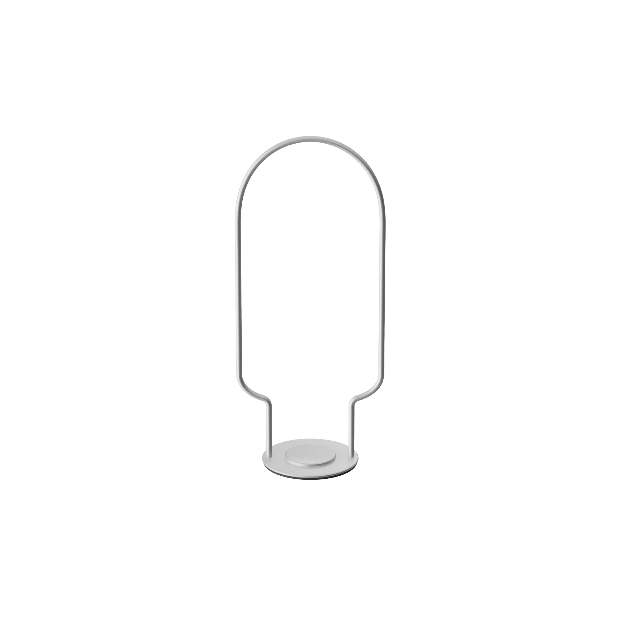 Silver metal lantern on a white background