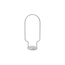 Silver metal lantern on a white background