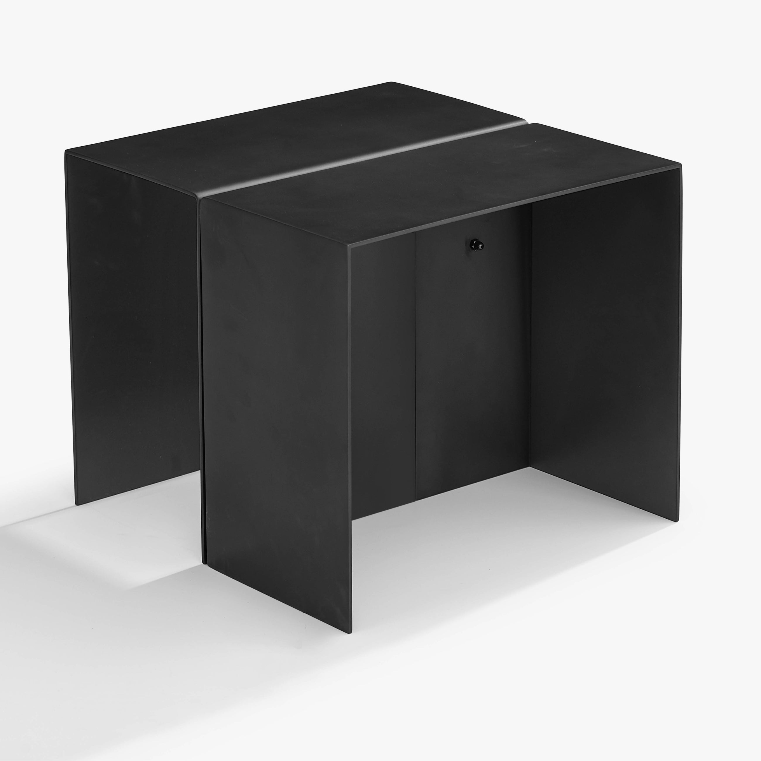 EIRA Occasional Side Table | U Shaped + Open Side
