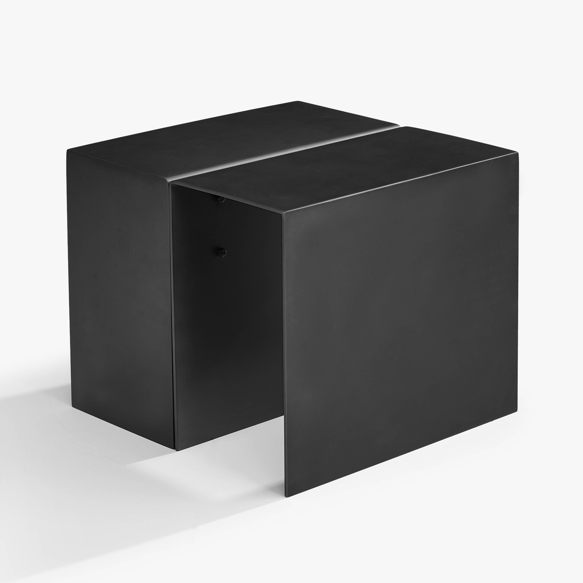 EIRA Occasional Side Table | U Shaped + Open Side