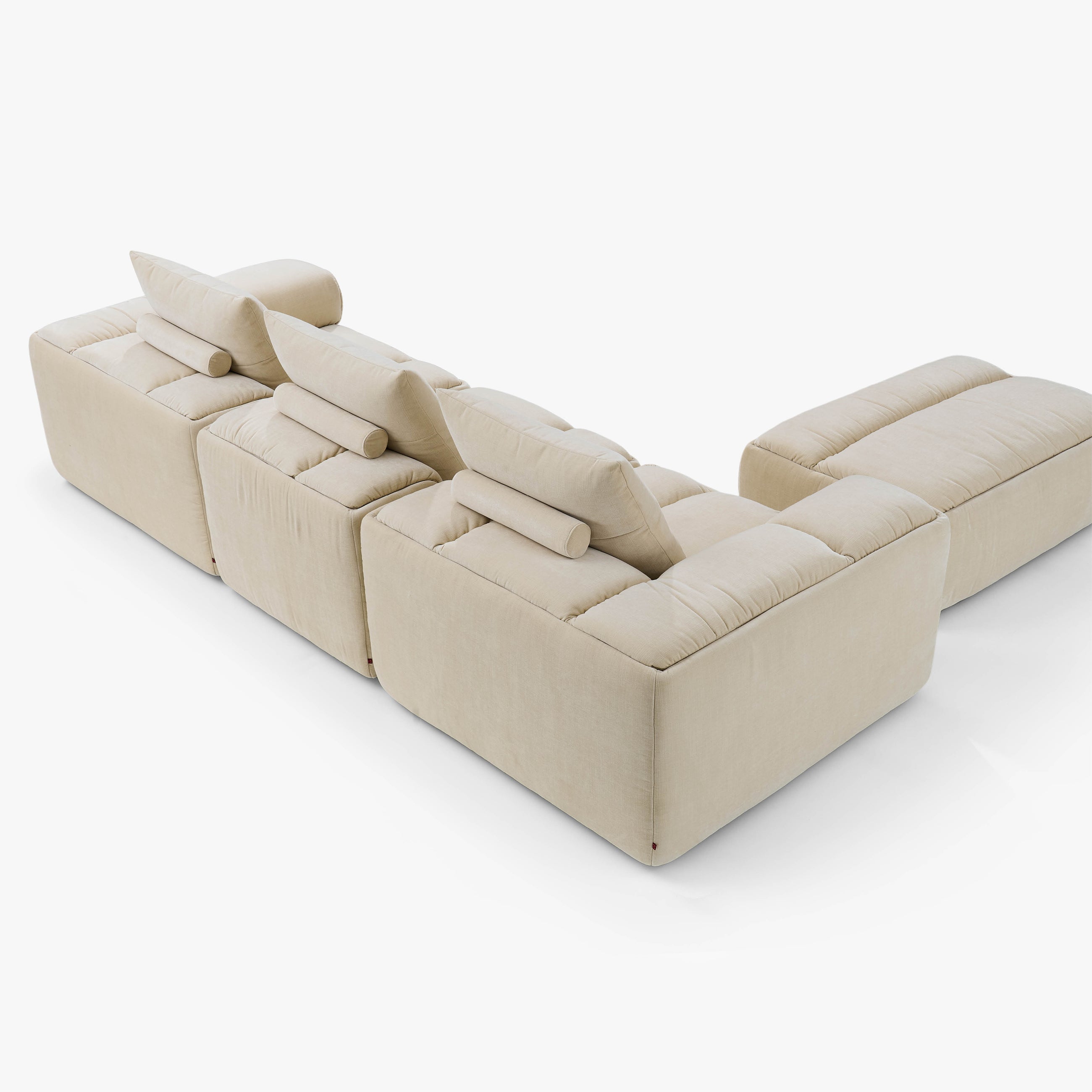 Rue 3 Seat with Ottoman | 4 Piece