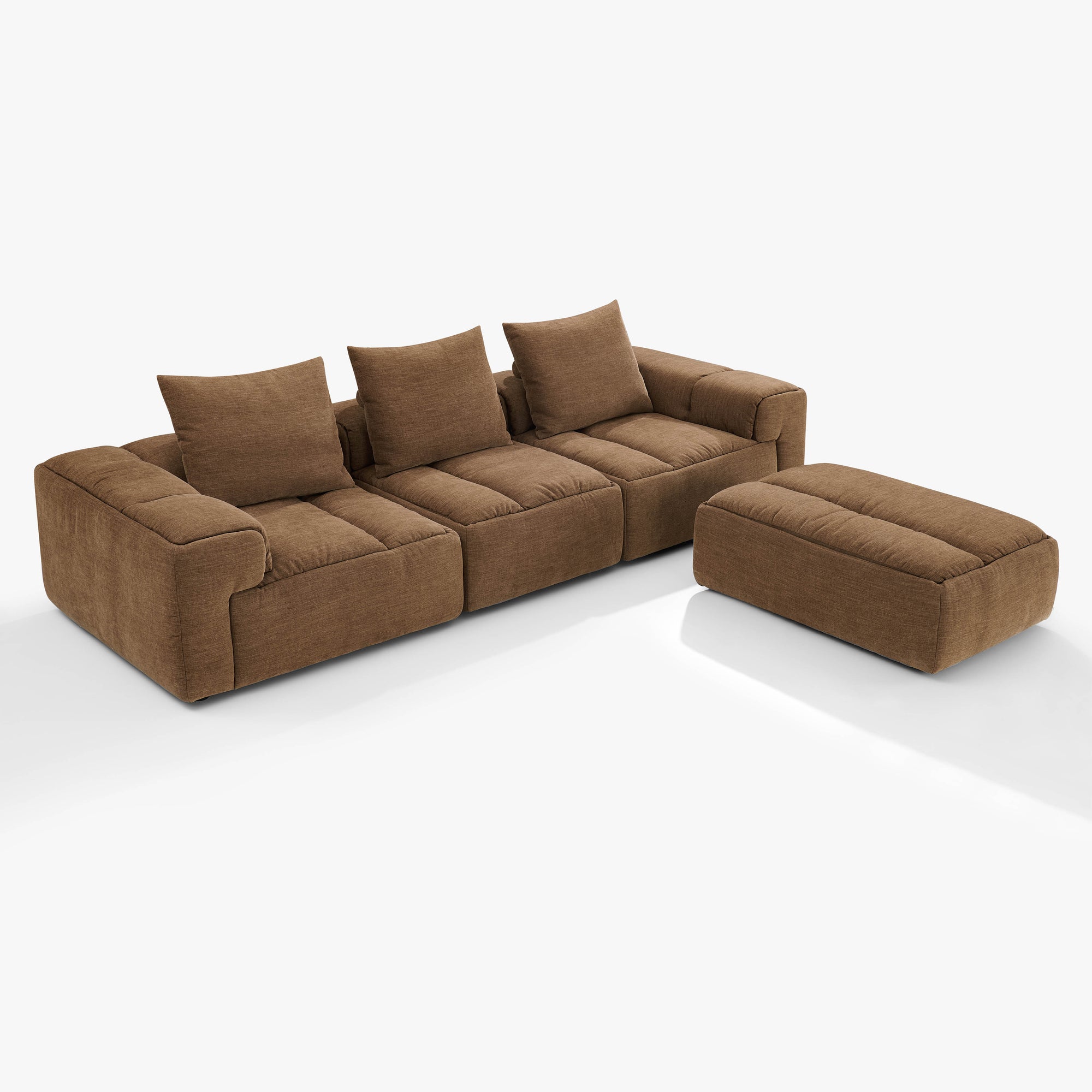 Rue 3 Seat with Ottoman | 4 Piece