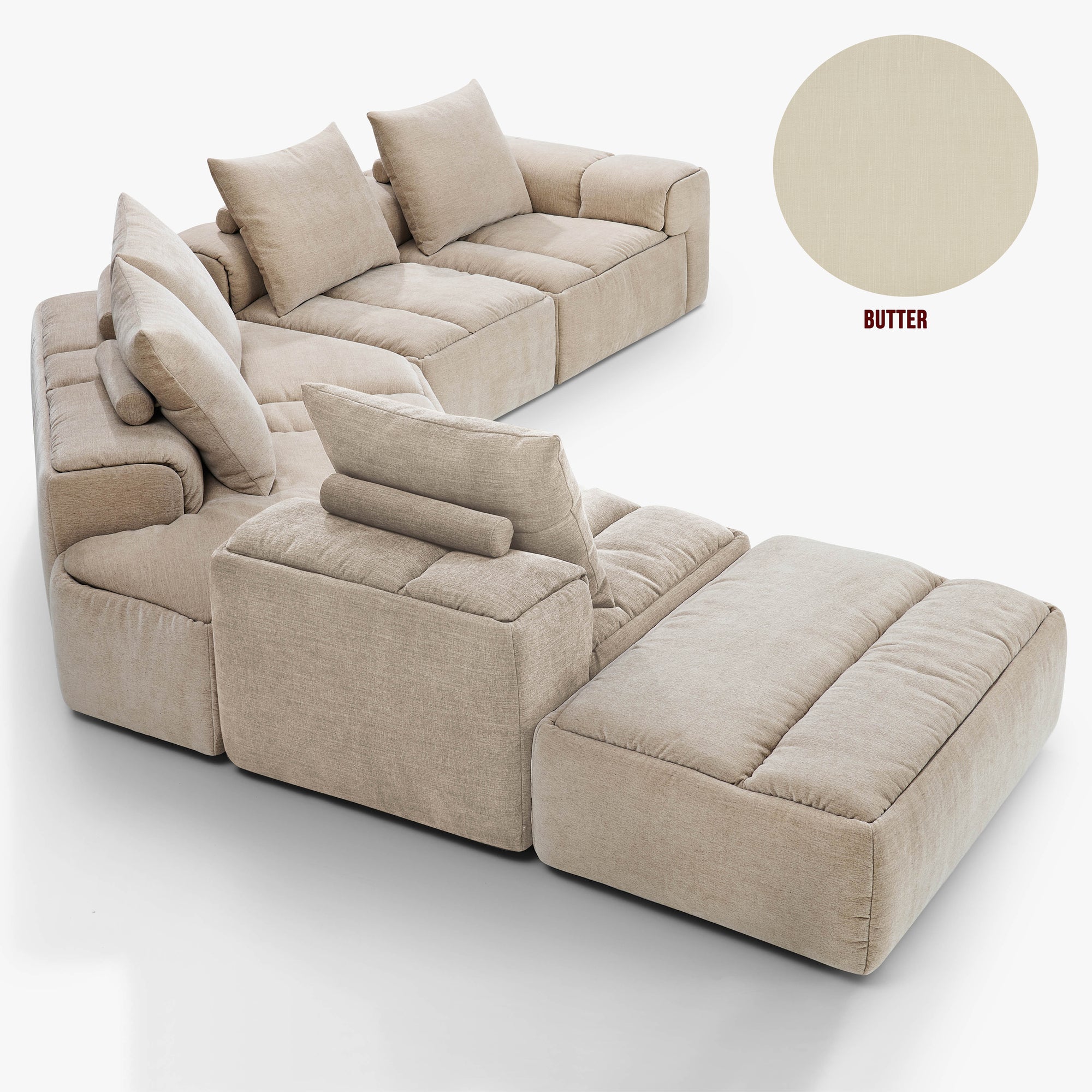 Rue L Shape Modular | 5 Piece