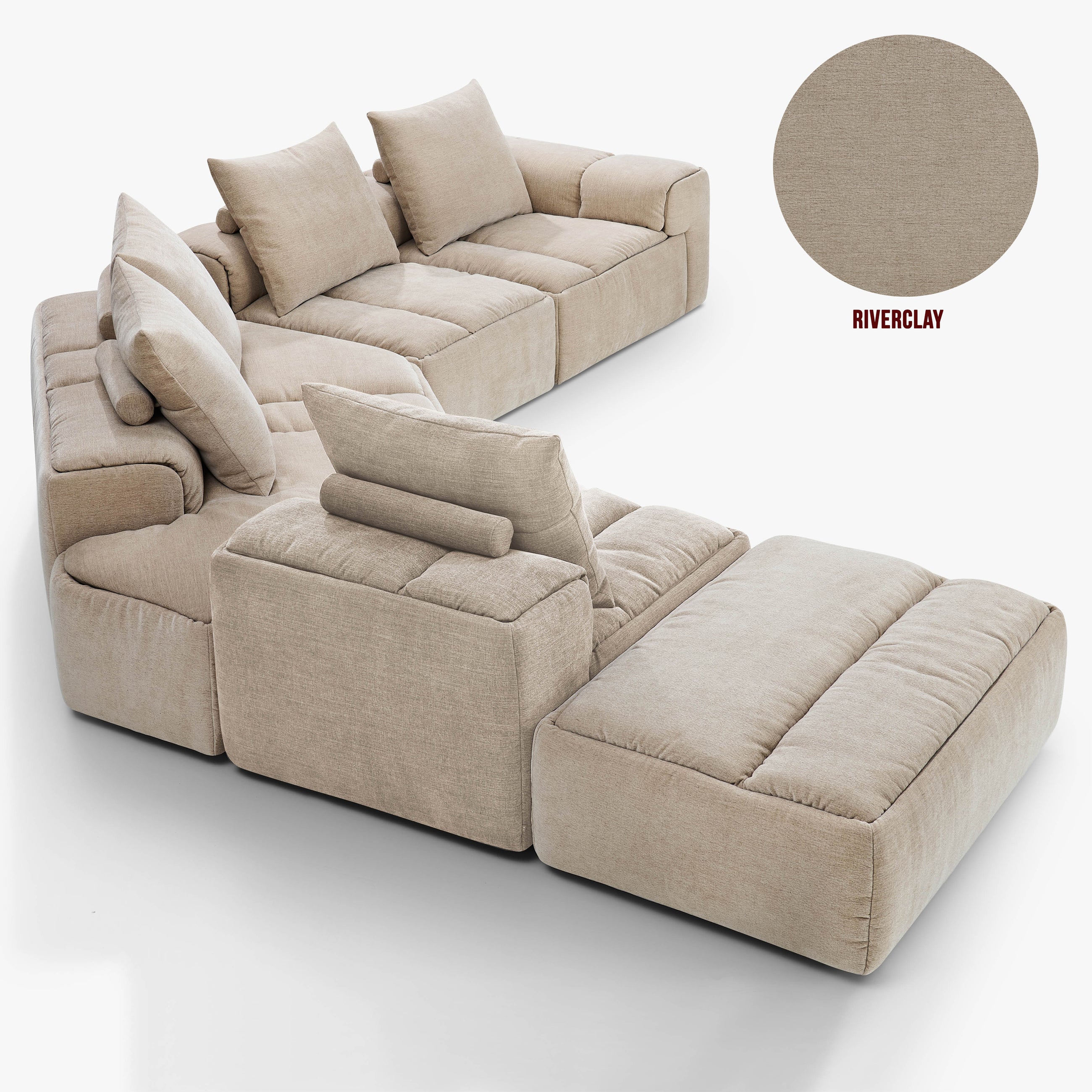 Rue L Shape Modular | 5 Piece