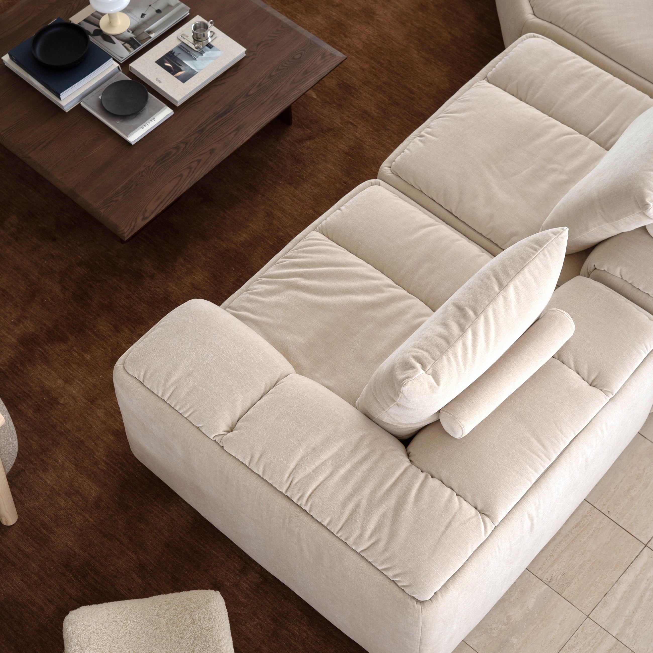 Rue 3 Seat with Ottoman | 4 Piece