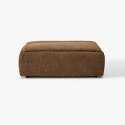 RUE ottoman module in Tundra upholstery, rear studio view