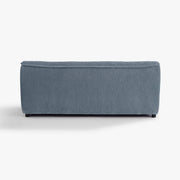 SOLACE armless two-seat module in Celestine upholstery, rear studio view