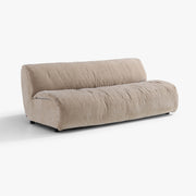 SOLACE armless two-seat module in River Clay upholstery, three-quarter studio view
