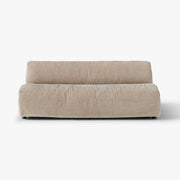SOLACE armless two-seat module in River Clay upholstery, front studio view