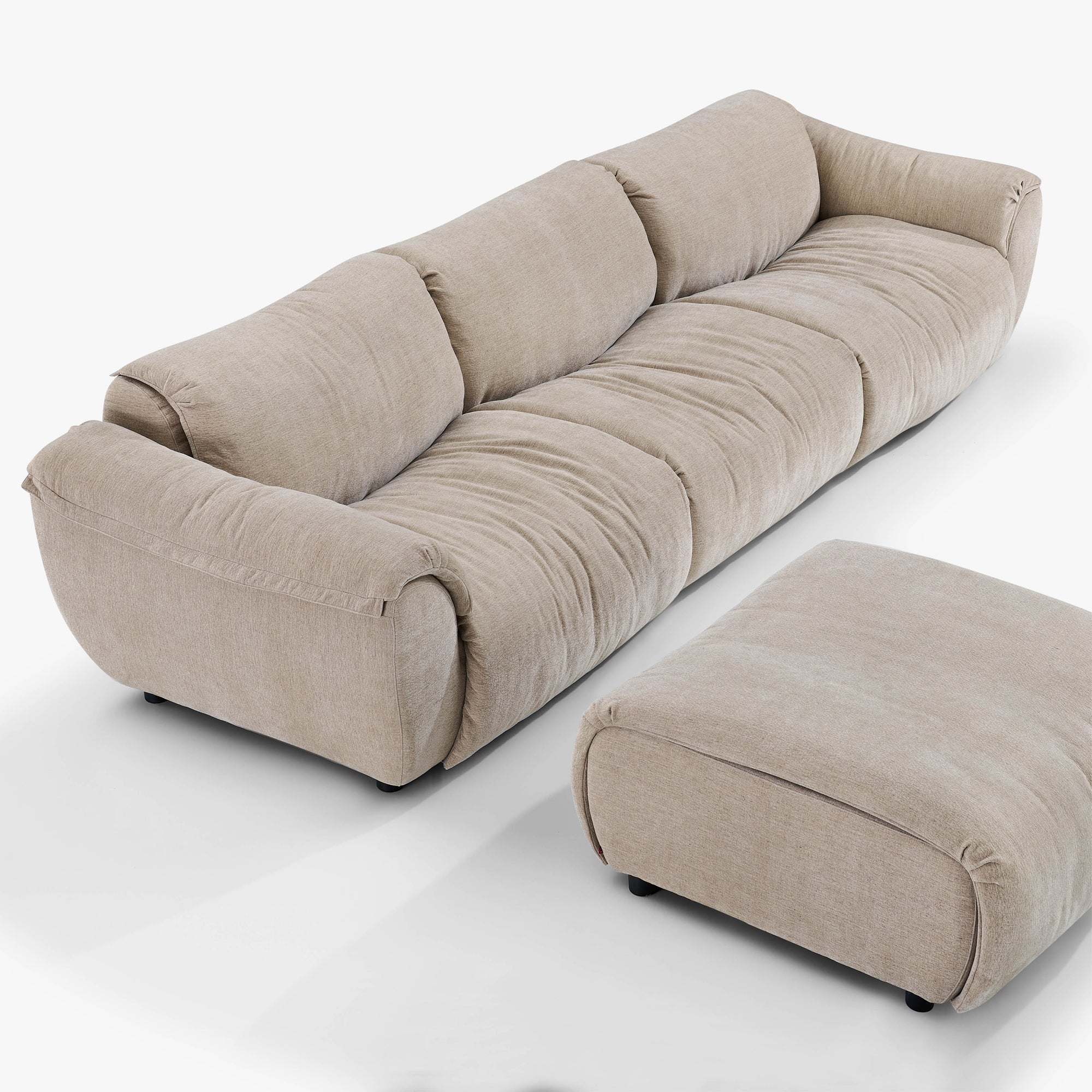 Solace 3 Seat with Ottoman | 4 Piece