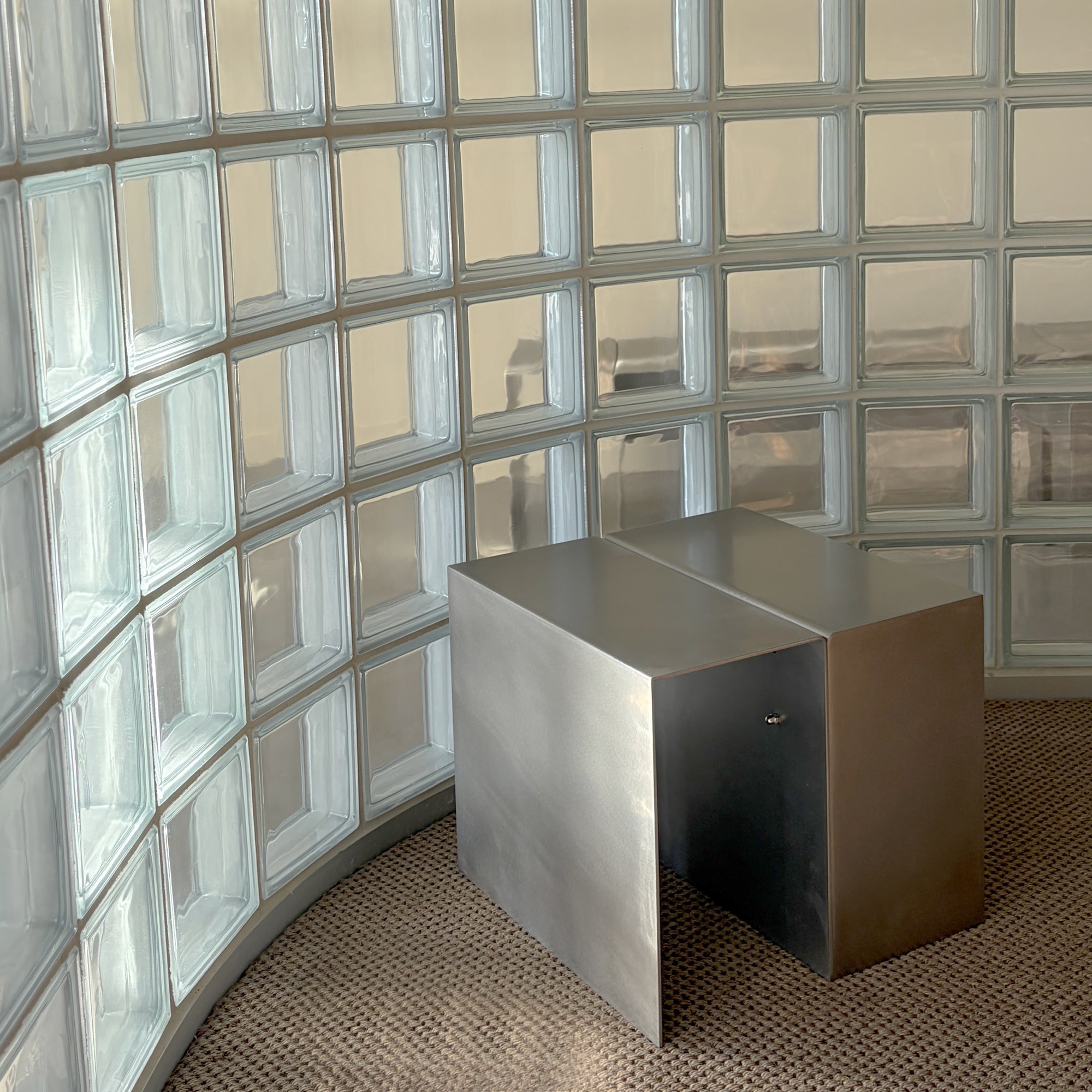 EIRA Occasional Side Table | U Shaped + Open Side